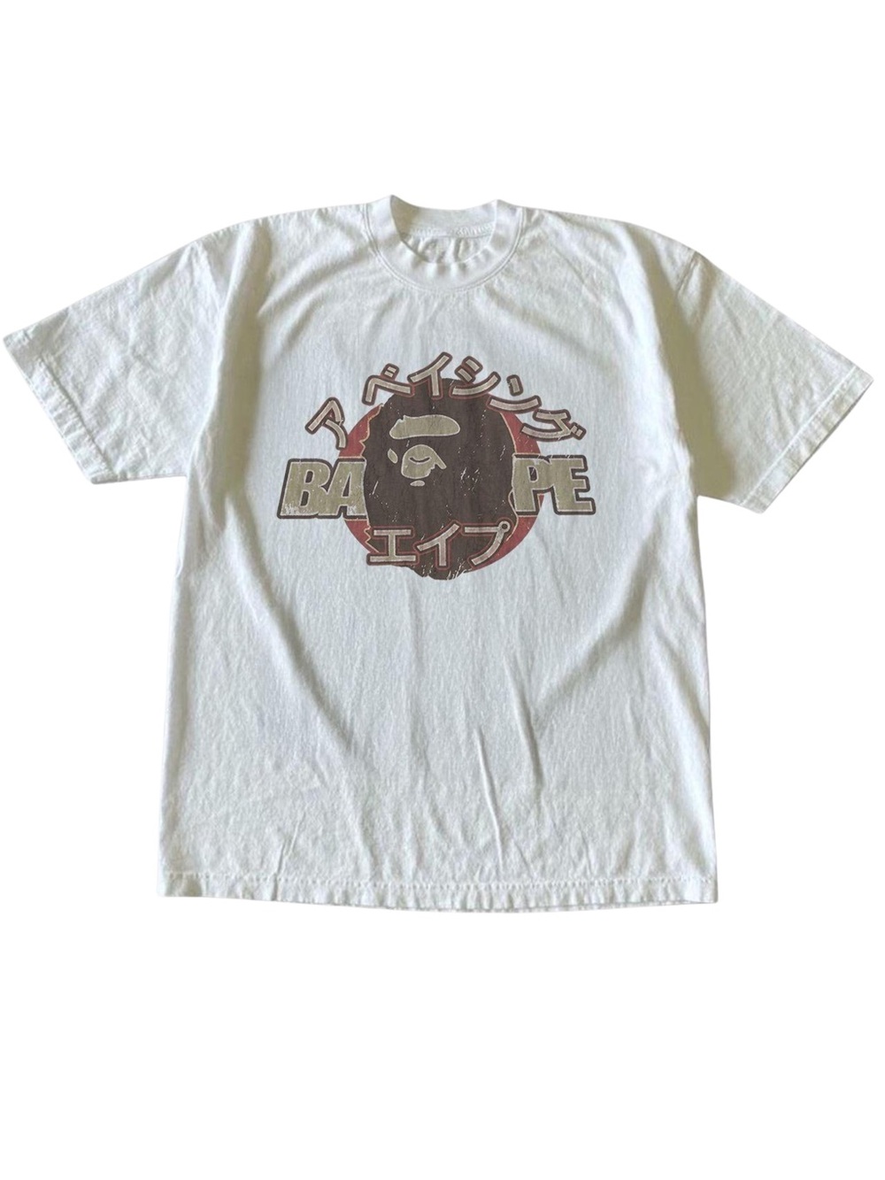 A Bathing Ape White Graphic Logo T-Shirt